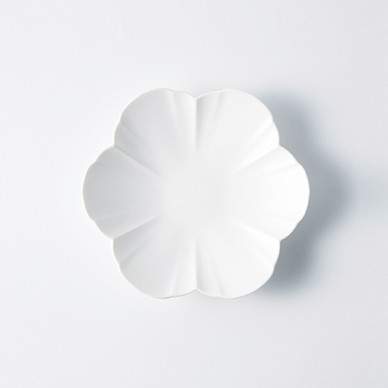 [무자기]꽃 접시 Flower 06 round plate