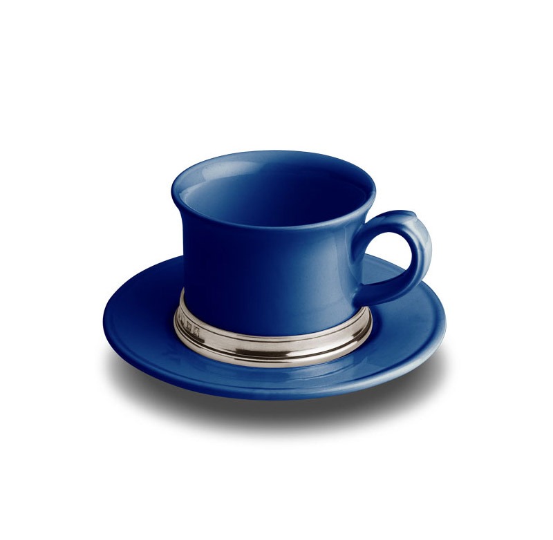 [코지타벨리니]Convivio Tea Cup with Saucer Blue (CT15122)